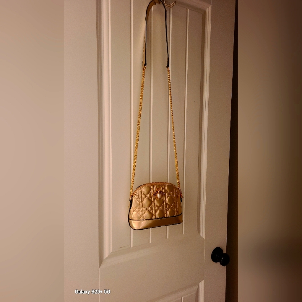 Gold Color Shoulder Purse